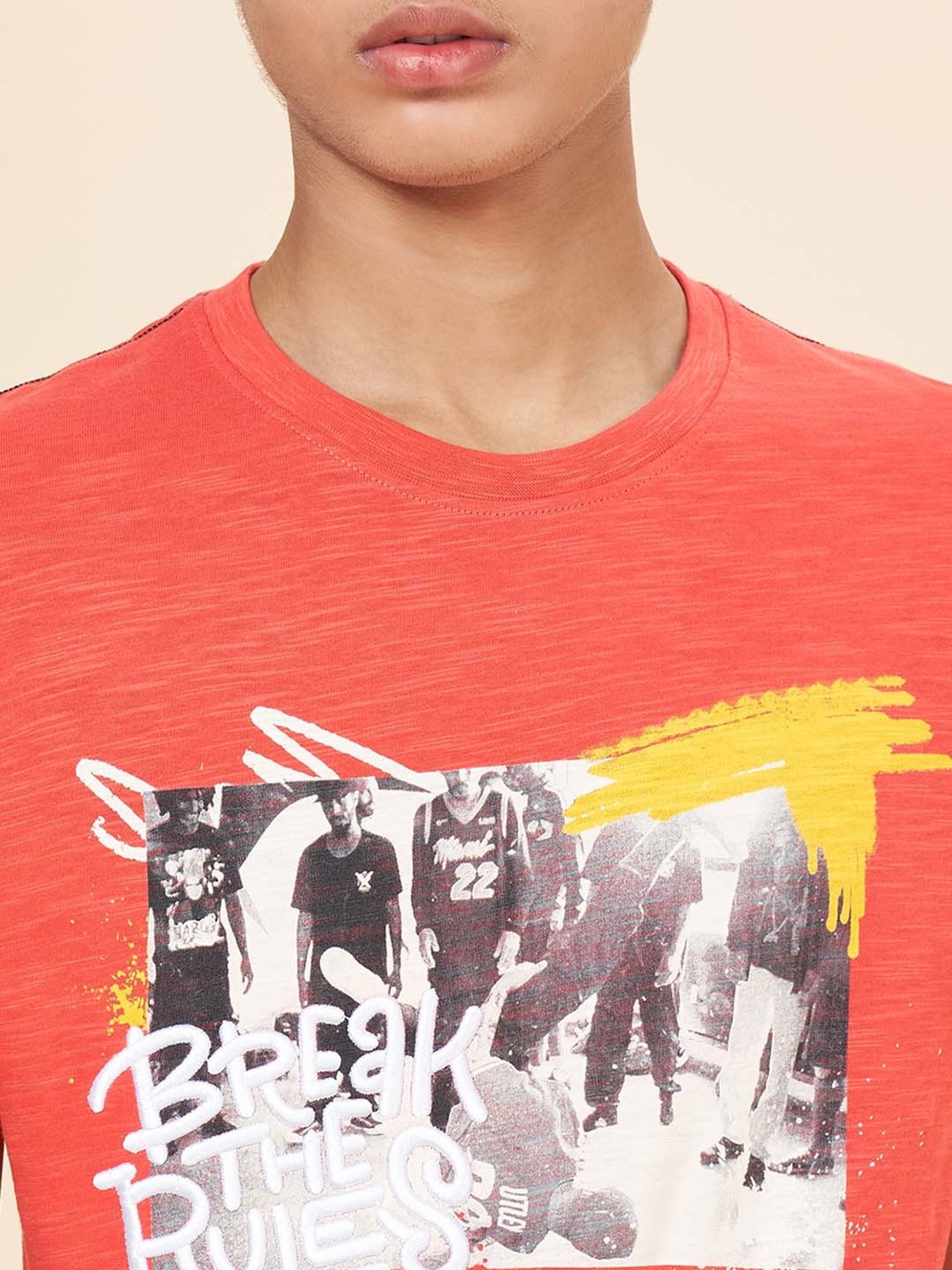 Coolsters by Pantaloons Kids Orange Cotton Printed T-Shirt