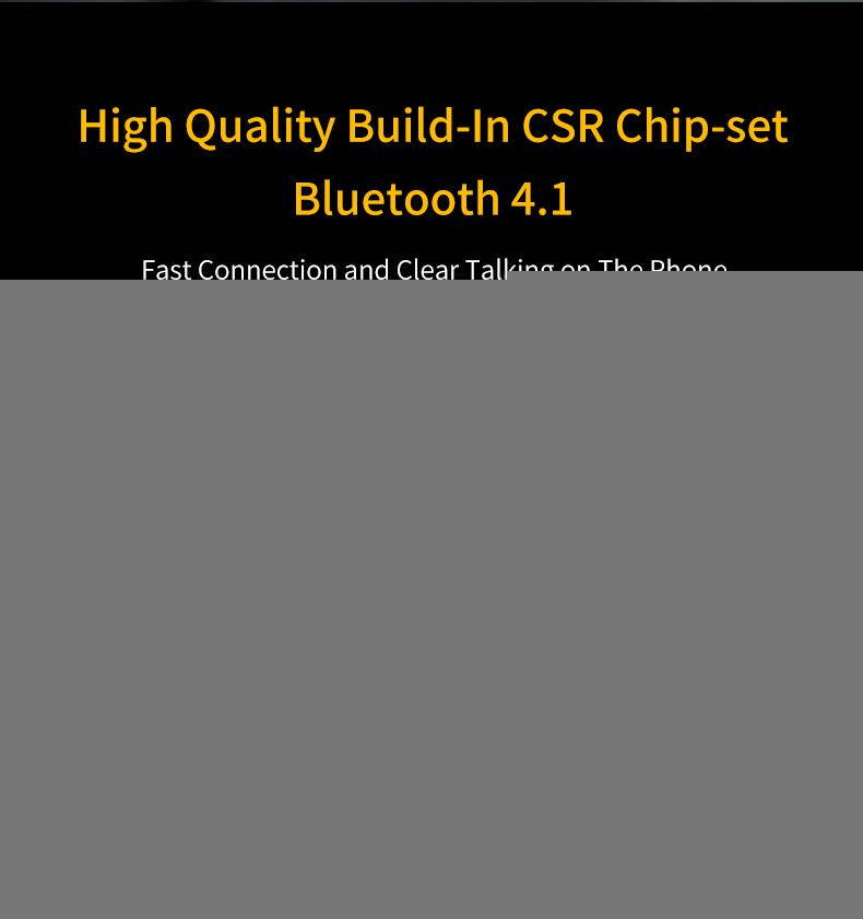 FineBlue FA-90 Sports Neck Hanging High Quality Magnetic Stereo Bluetooth4.1 Headset Sweat proof IPX-4 (Gold)