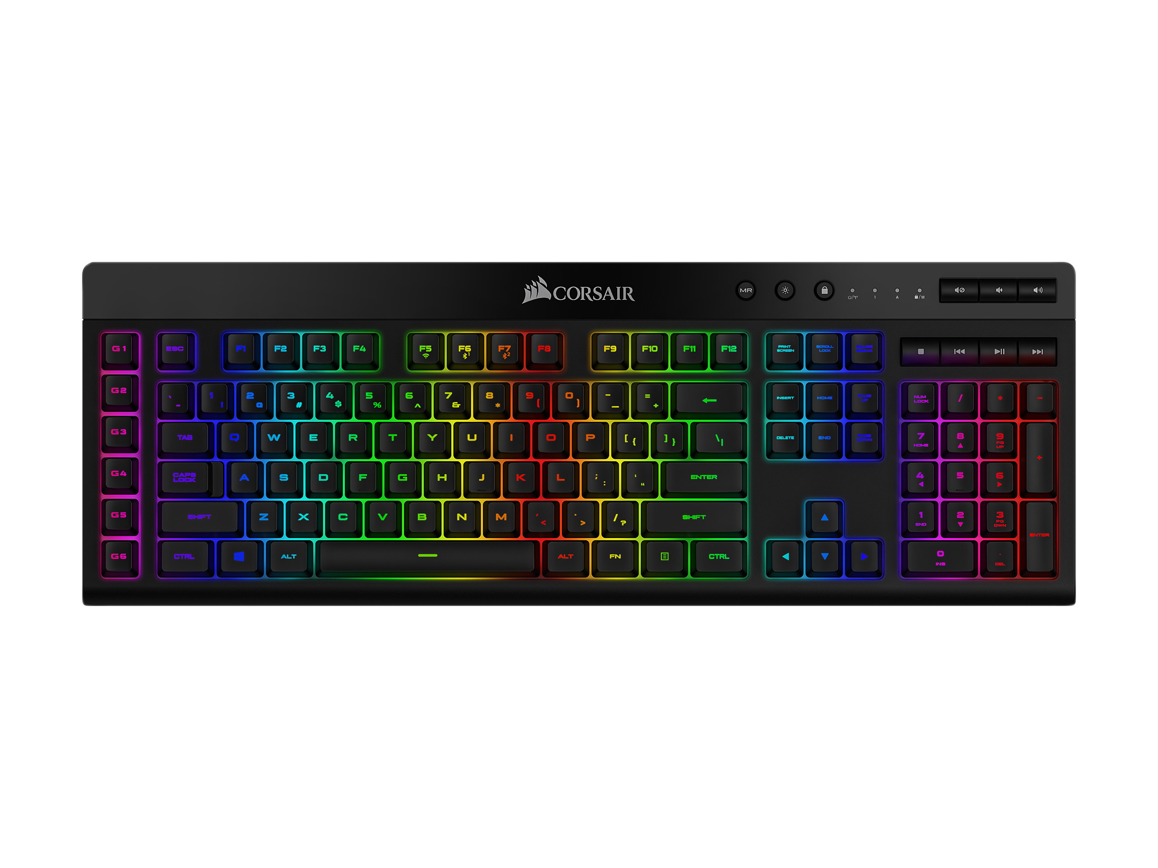 2, 60% Wired/Wireless Mechanical Keyboard (Kailh Box Brown Switch/White Case) - Full Keys Programmable - True RGB Backlit - Tap Arrow Keys - Double Shot PBT Keycaps - NKRO - 1900mAh Battery