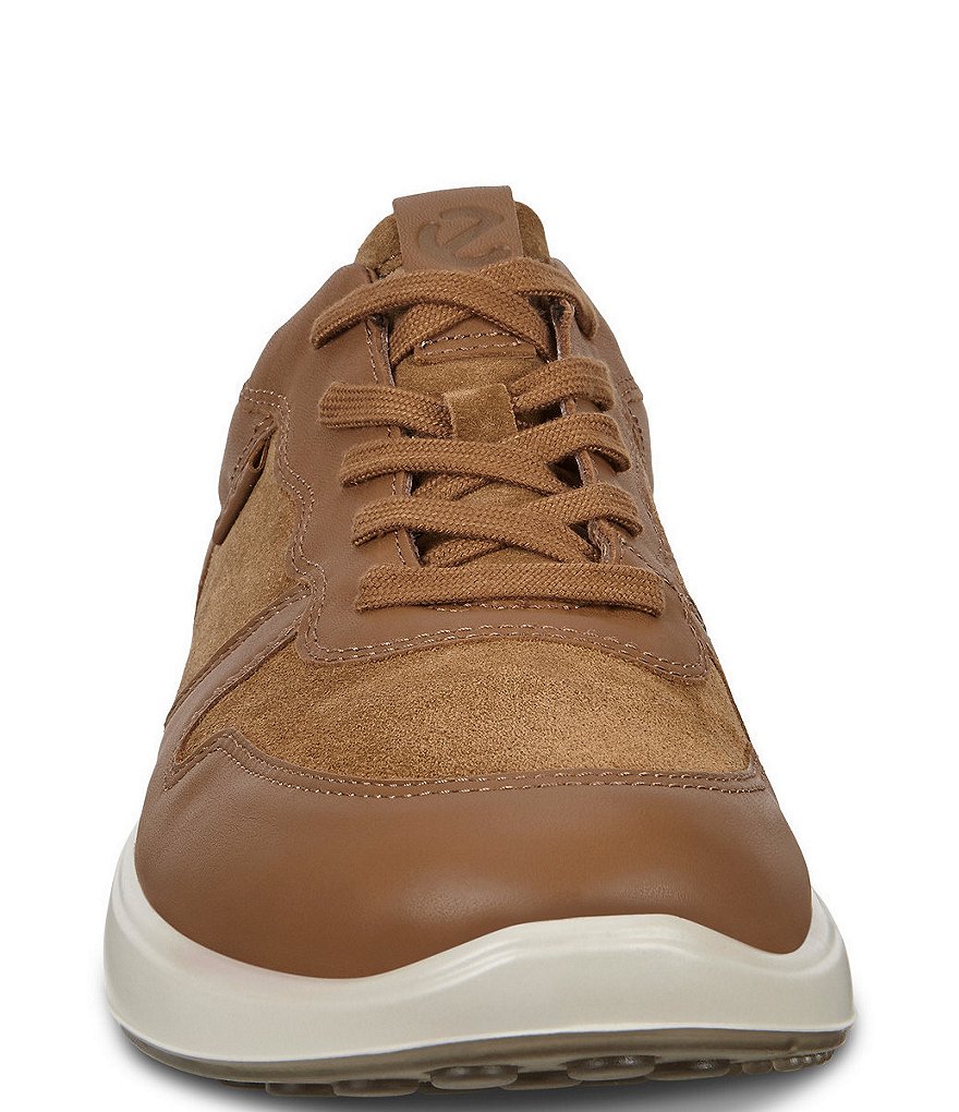 ECCO Men's Soft 7 Runner Suede and Leather Classic Sneakers