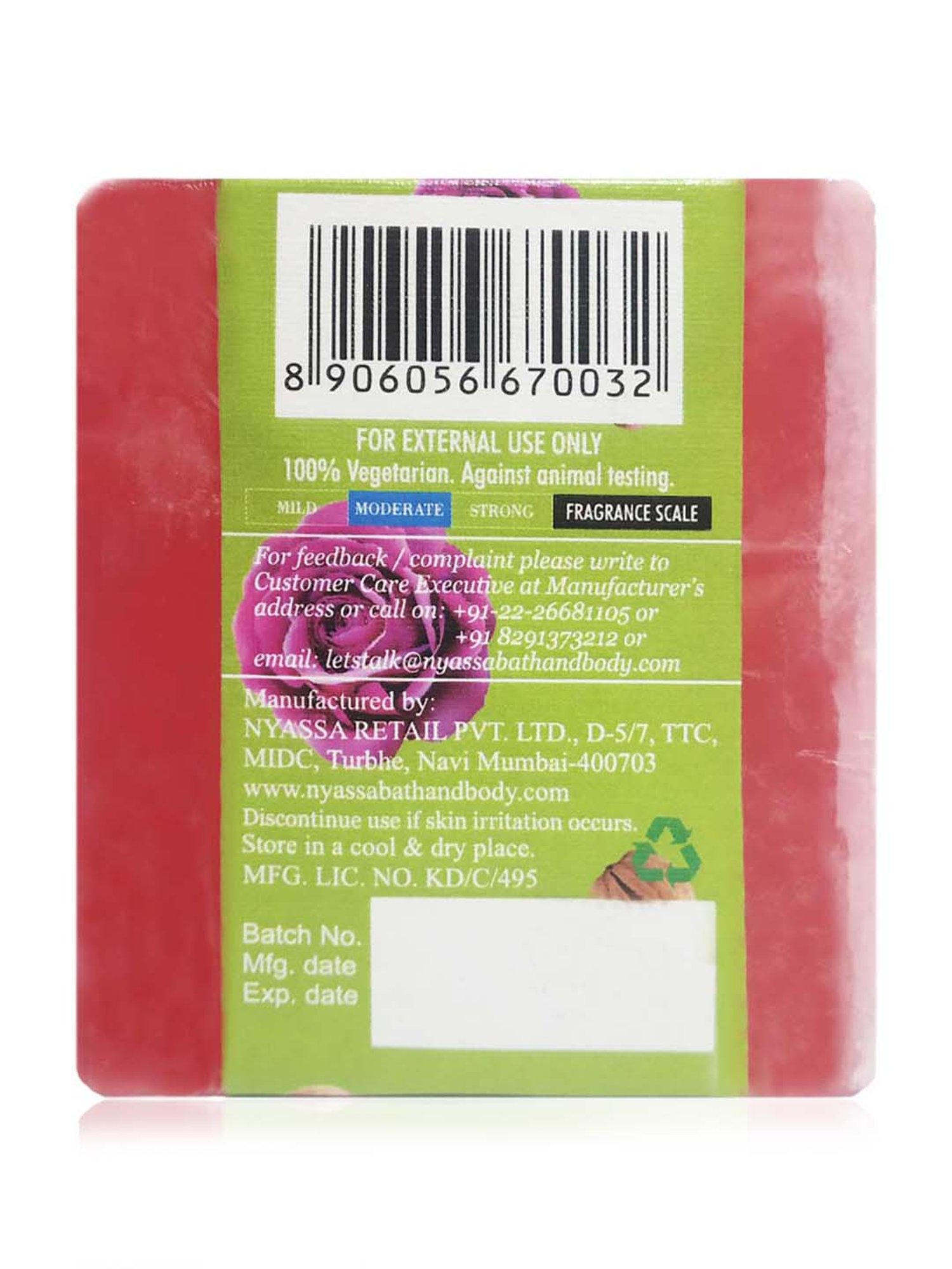 Nyassa Moroccan Rose Handmade Soap - 150g