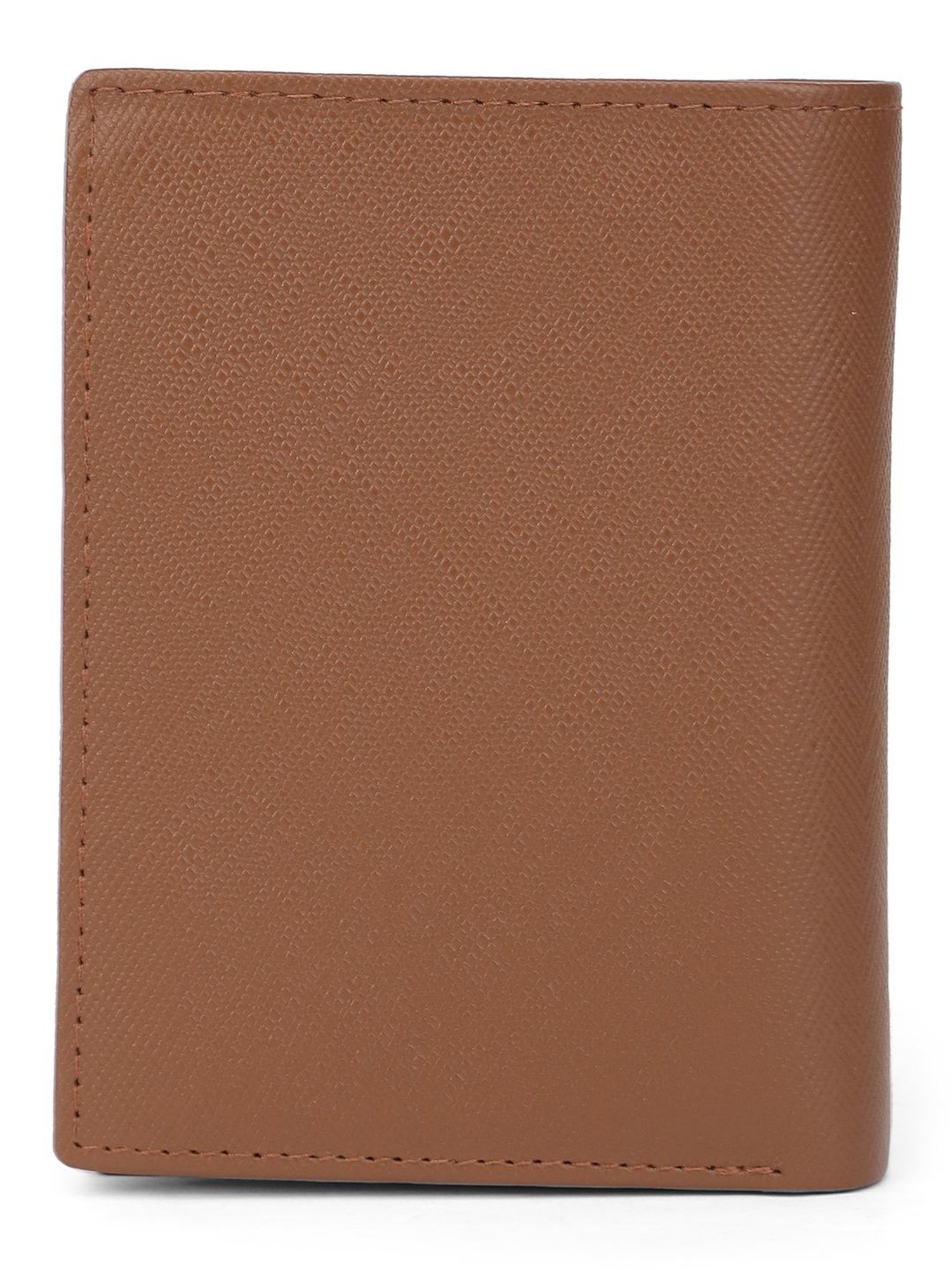 PERQUISITE Brown Casual Leather Bi-Fold Wallet for men