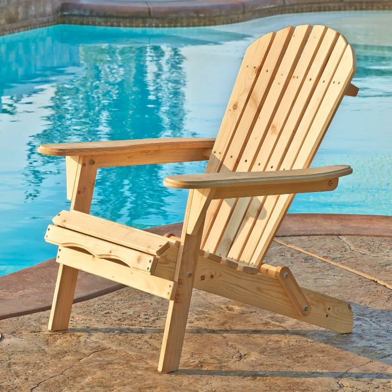 4pc Oceanic Adirondack Chairs - Natural - W Unlimited