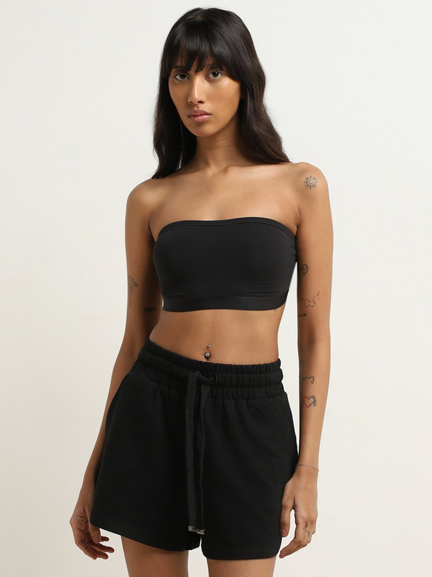 Superstar by Westside Black Padded Cotton Blend Bra