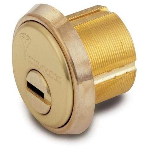 Mul-t-lock, MOR0C01-26, Satin Chrome, Solid Brass Replacement 1" Mortise Cylinder with Adams Rite Cam (4 Chamber), HIGH SECURITY, 006 KEYWAY