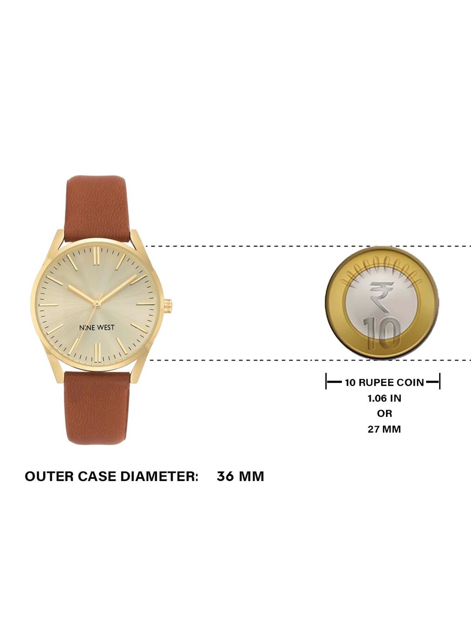 Nine West NW-1994CHHY Analog Watch for Women