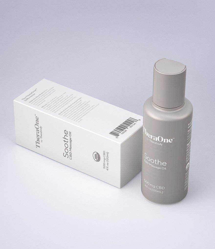 TheraOne Soothe CBD Massage Oil, 4 fl. oz / 500 mg Full-Spectrum CBD