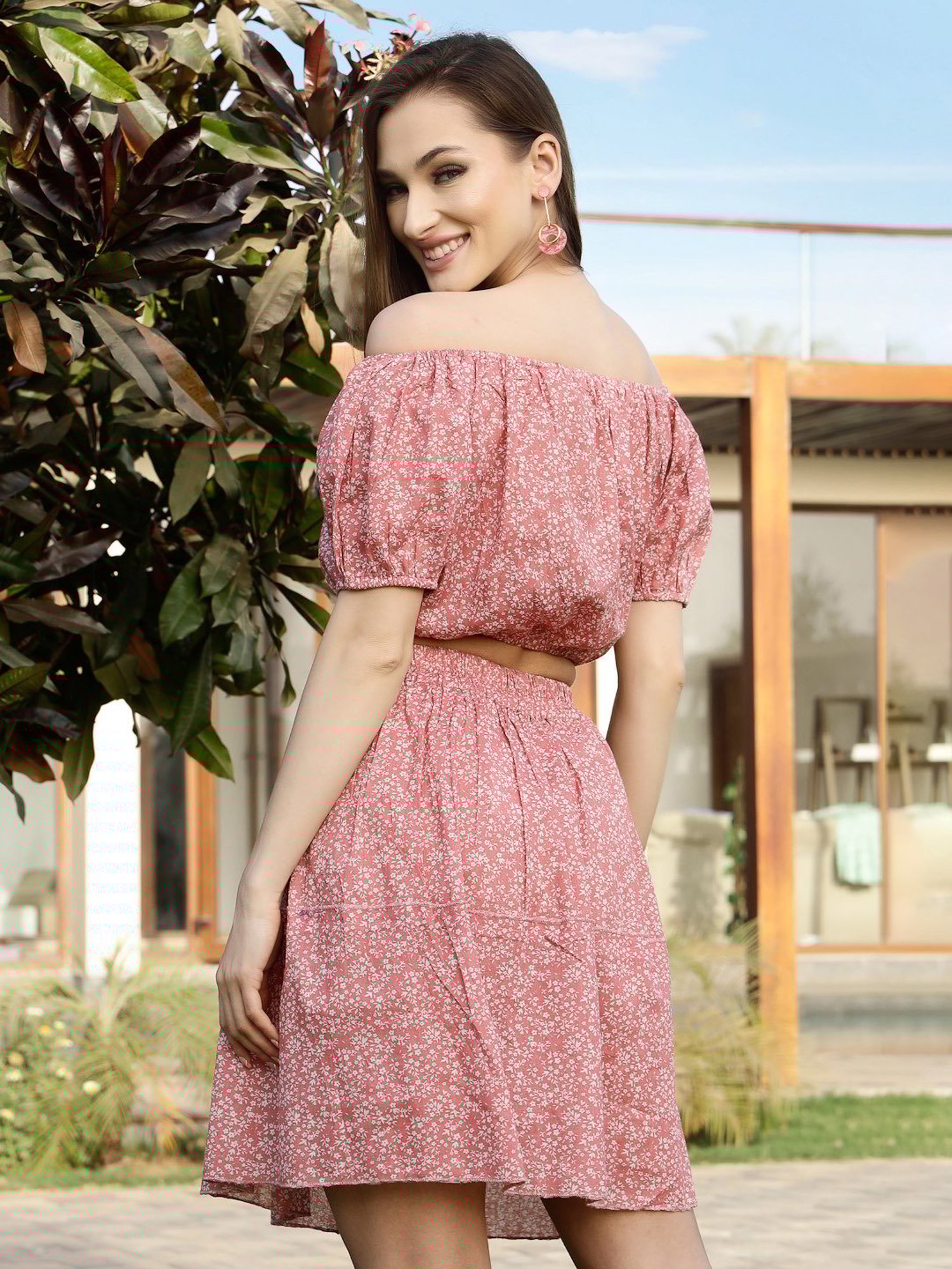 Belle Fille Black Floral Print Jumpsuit