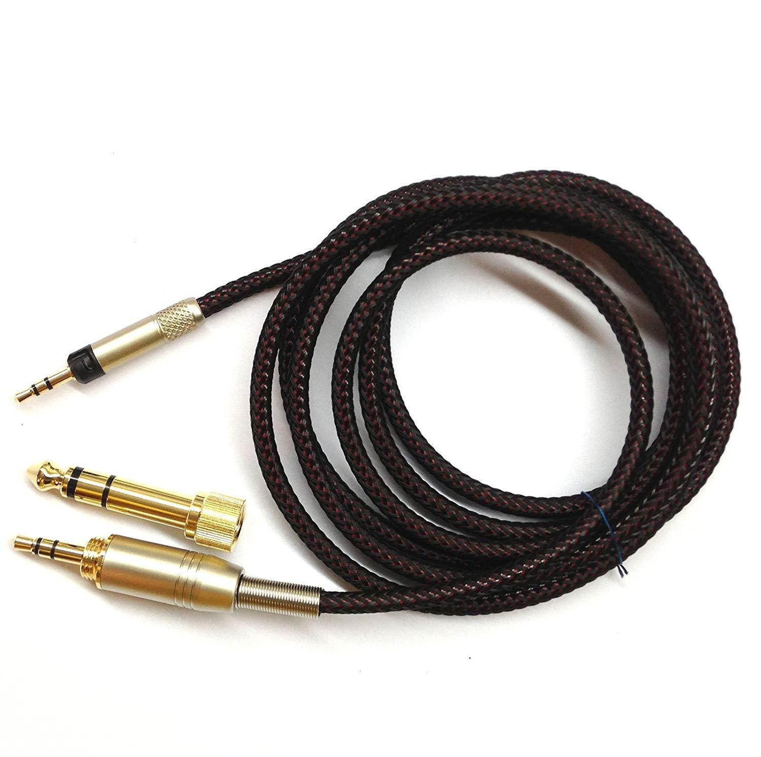 NewFantasia Replacement Audio Upgrade Cable for Sennheiser HD598 / HD558 / HD518 / HD598 Cs / HD599 / HD569 / HD579 Headphones 1.5meters/4.9feet