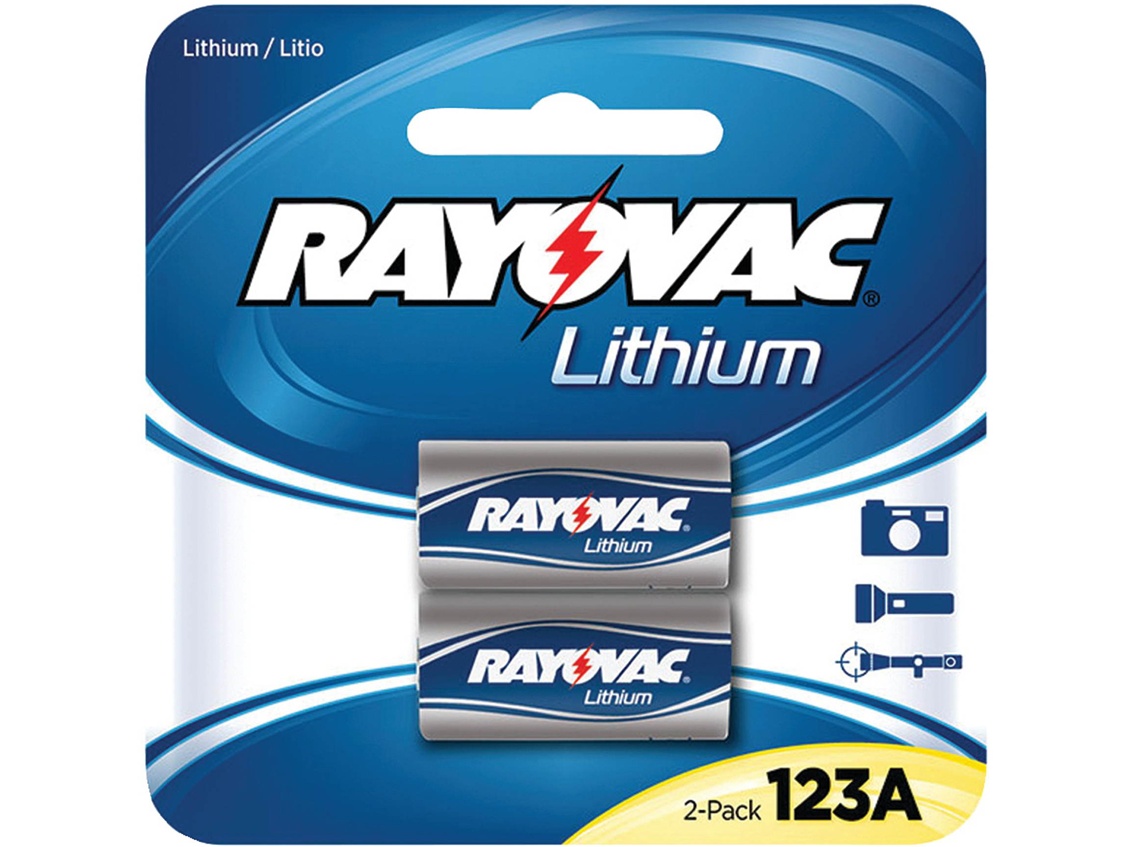 Rayovac RL123A-2A 3-Volt Lithium 123A Photo Batteries (2 pk)
