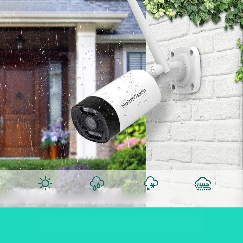 HeimVision HM211 Outdoor Security Camera Wireless, 1080P WiFi Waterproof Surveillance Camera with Floodlight, Night Vision, Siren Alarm, Two-Way Audio, Motion Detection, Cloud Service/ Microsd Support