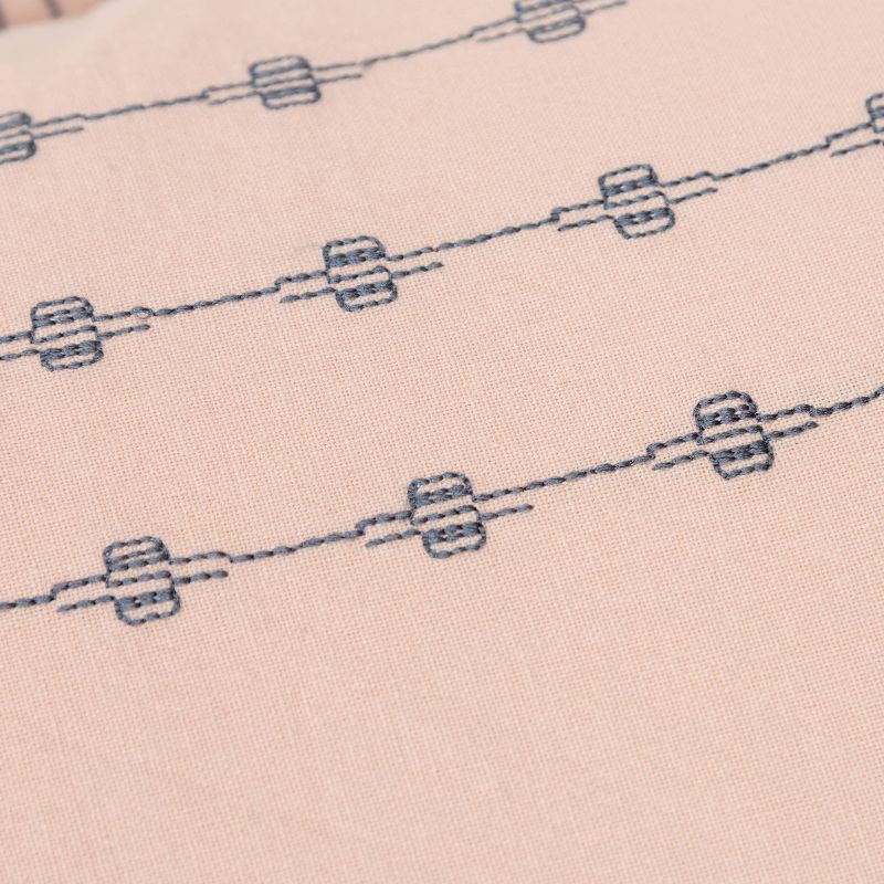 14"x26" Geometric Patterning Polyester Filled Pillow Blush - Donny Osmond Home