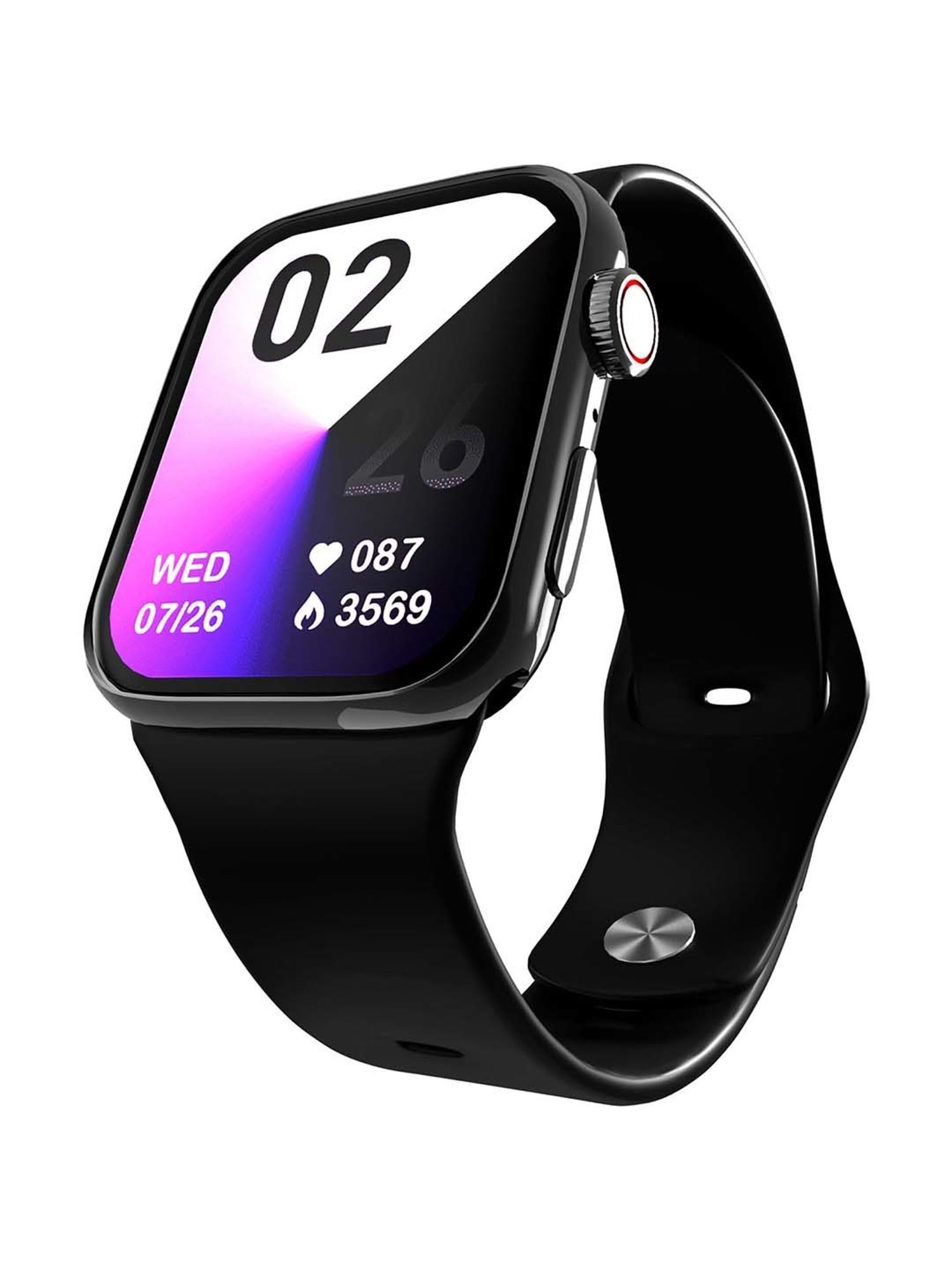 Hammer Pulse Ace Pro 1.81" Bluetooth Calling Smartwatch with HR BP SpO2 (Black)