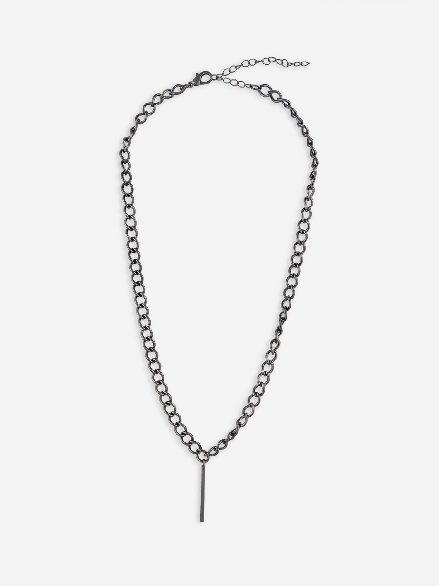 The Bro Code Geometric Shape Fusion Grey Necklace for Men