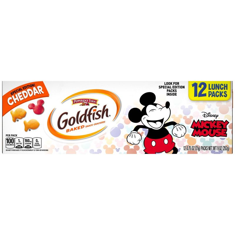 Pepperidge Farm Goldfish Mickey Mouse Cheddar - 9oz/12ct