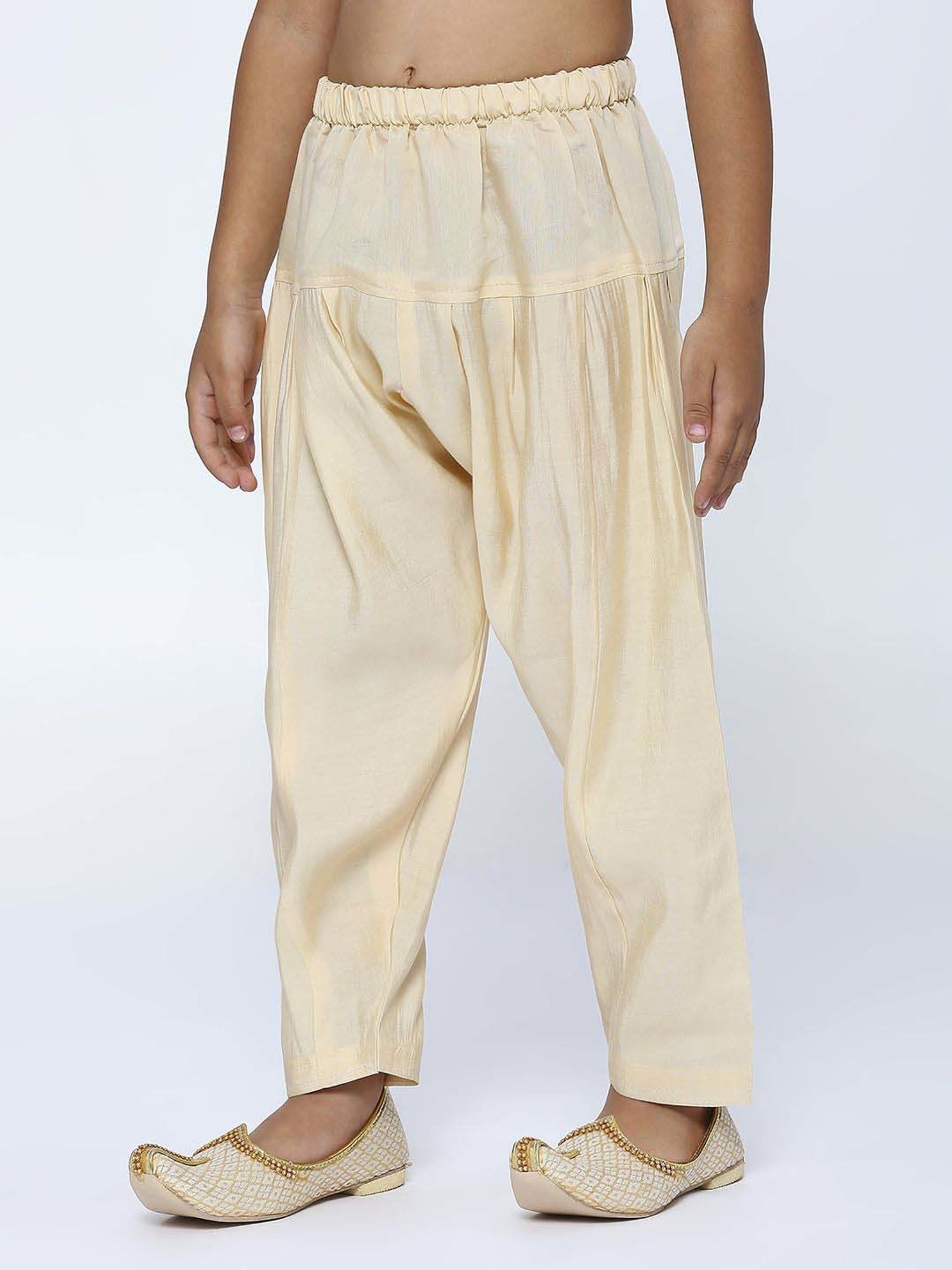 Kids Island Boys Tan Sequence Full Sleeves Kurta Set