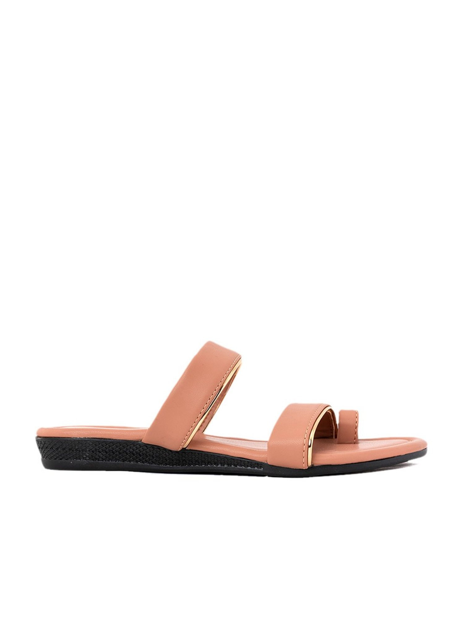 Khadim Women's Pink Toe Ring Wedges
