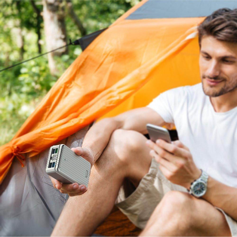 Zendure A8 26800 mAh Portable Charger &ndash; Ultra Durable Power Bank with QuickCharge 3.0, 4 USB Ports, Digital Display, Zen+ Technology for iPhone, iPad, Samsung Galaxy, LG, Pixel & More &ndash; Silver