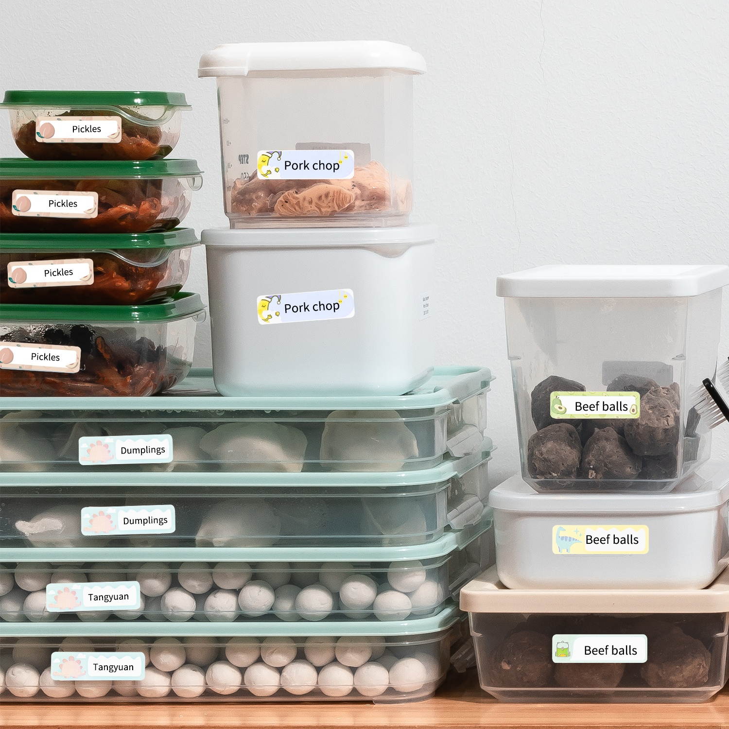 Aibecy Colorful Label Paper Self-Adhesive Thermal Paper Roll 12*30mm 210sheets/roll Compatible with Phomemo D30 Thermal Printer for Home Office Organization