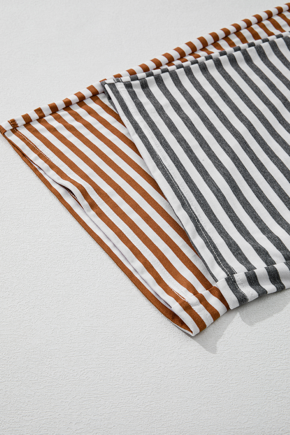 Gray Textured Wide Leg Overall with Pockets