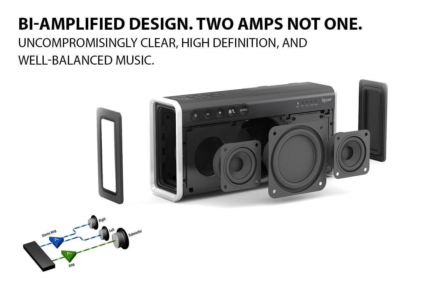 Creative Iroar Go Intelligent Splash-Proof Portable 5-Driver Bluetooth Speaker with Superwide Technology