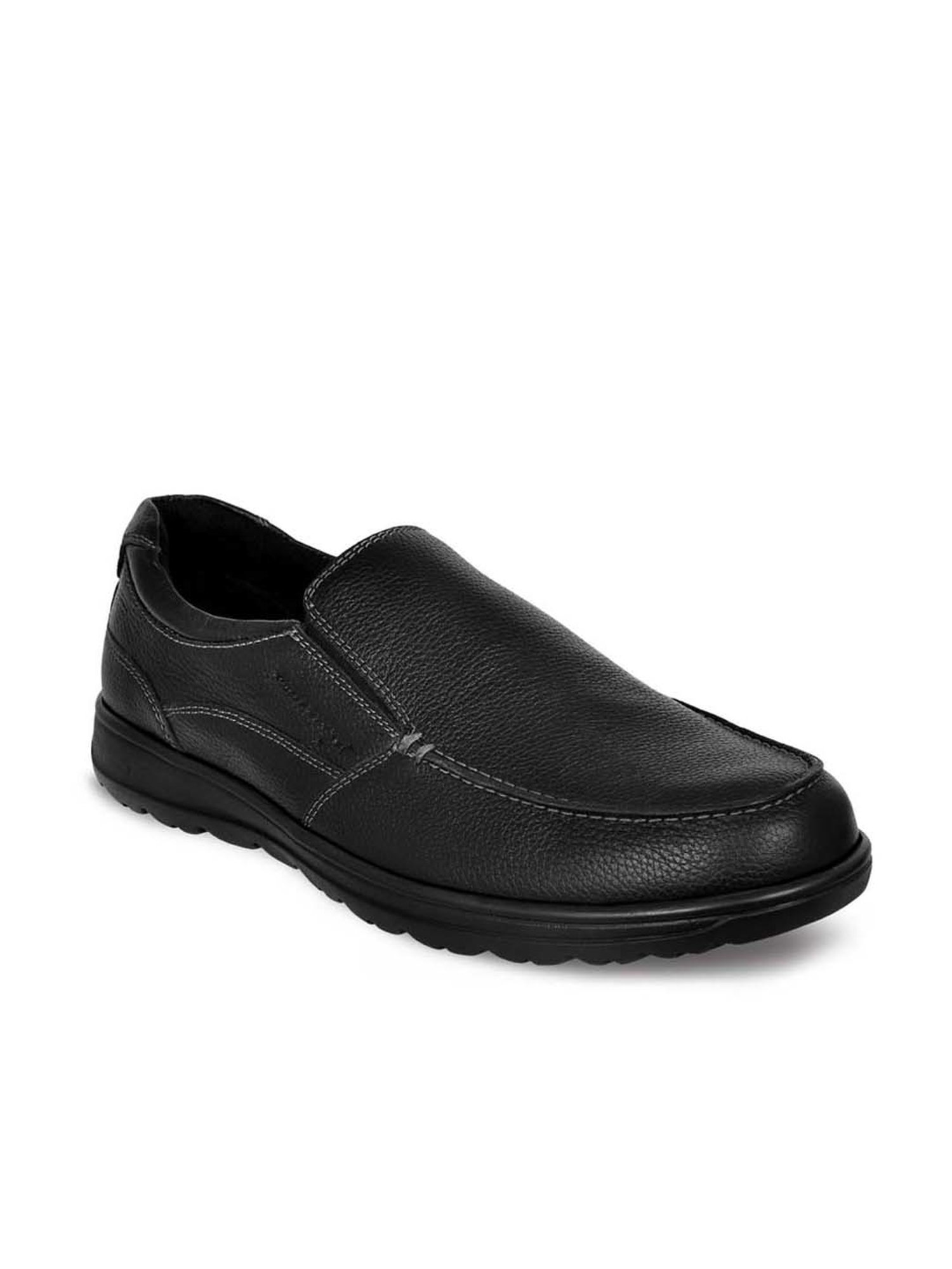Allen cooper Men's Black Casual Loafers