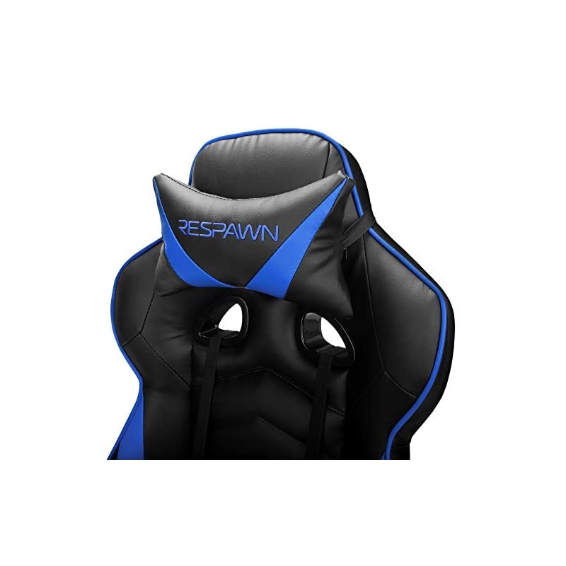 110 Racing Style Gaming Chair, Reclining Ergonomic Chair with Footrest, in Blue (RSP-110-BLU)