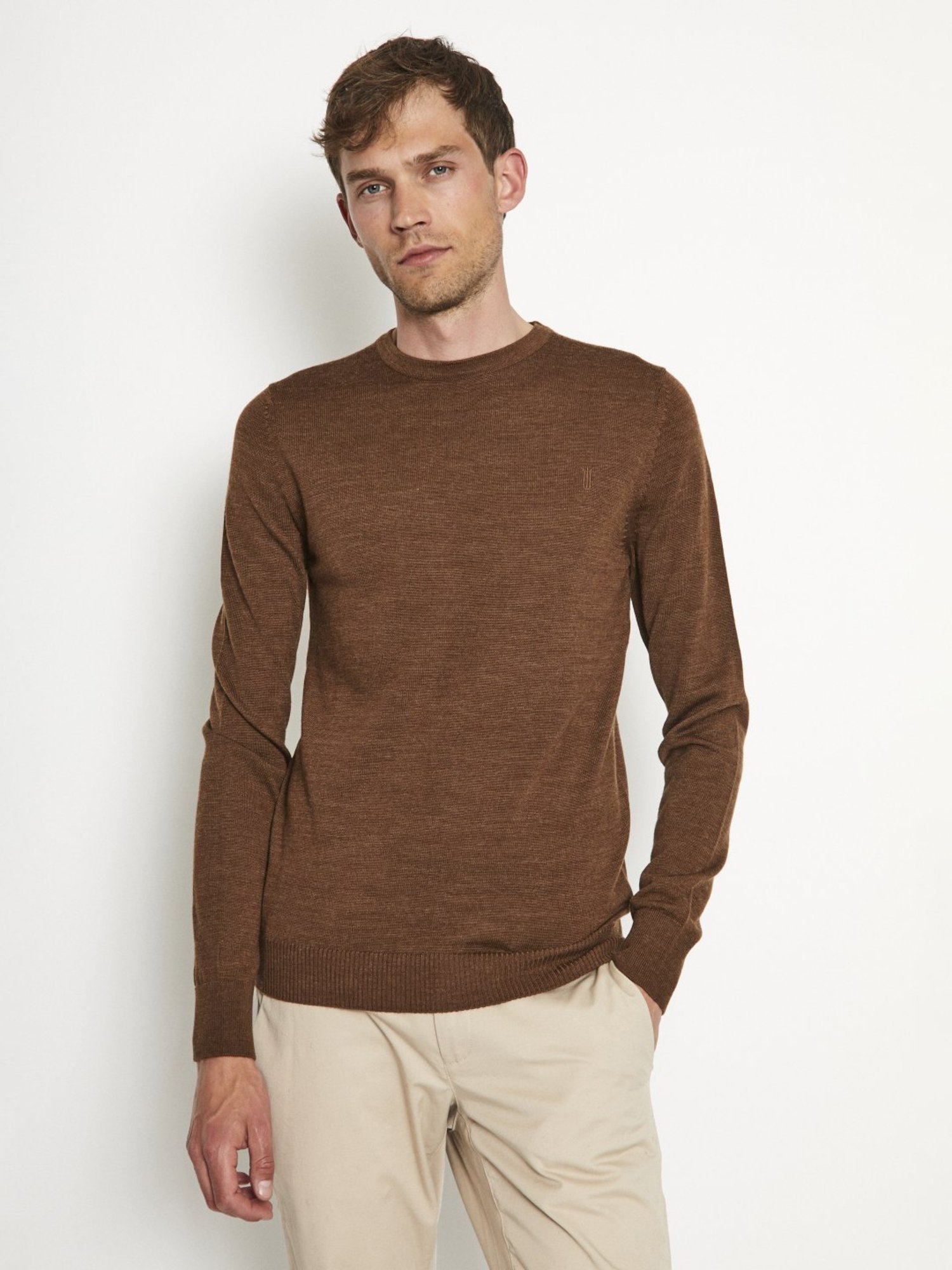 Bruun & Stengade Brown Regular Fit Sweater