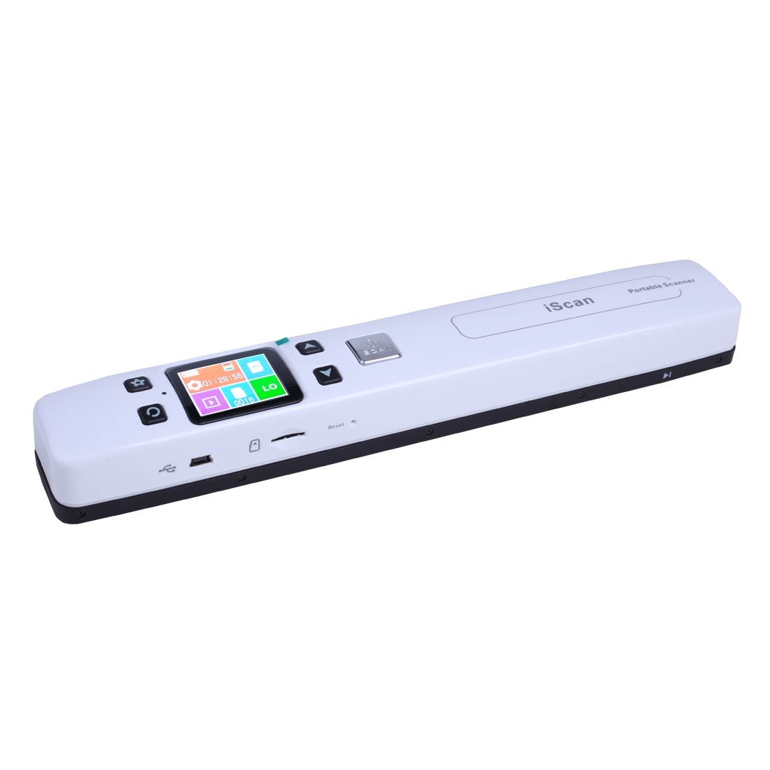 iScan02 Double Roller Mobile Document Portable Handheld Scanner with LED Display, Support 1050DPI