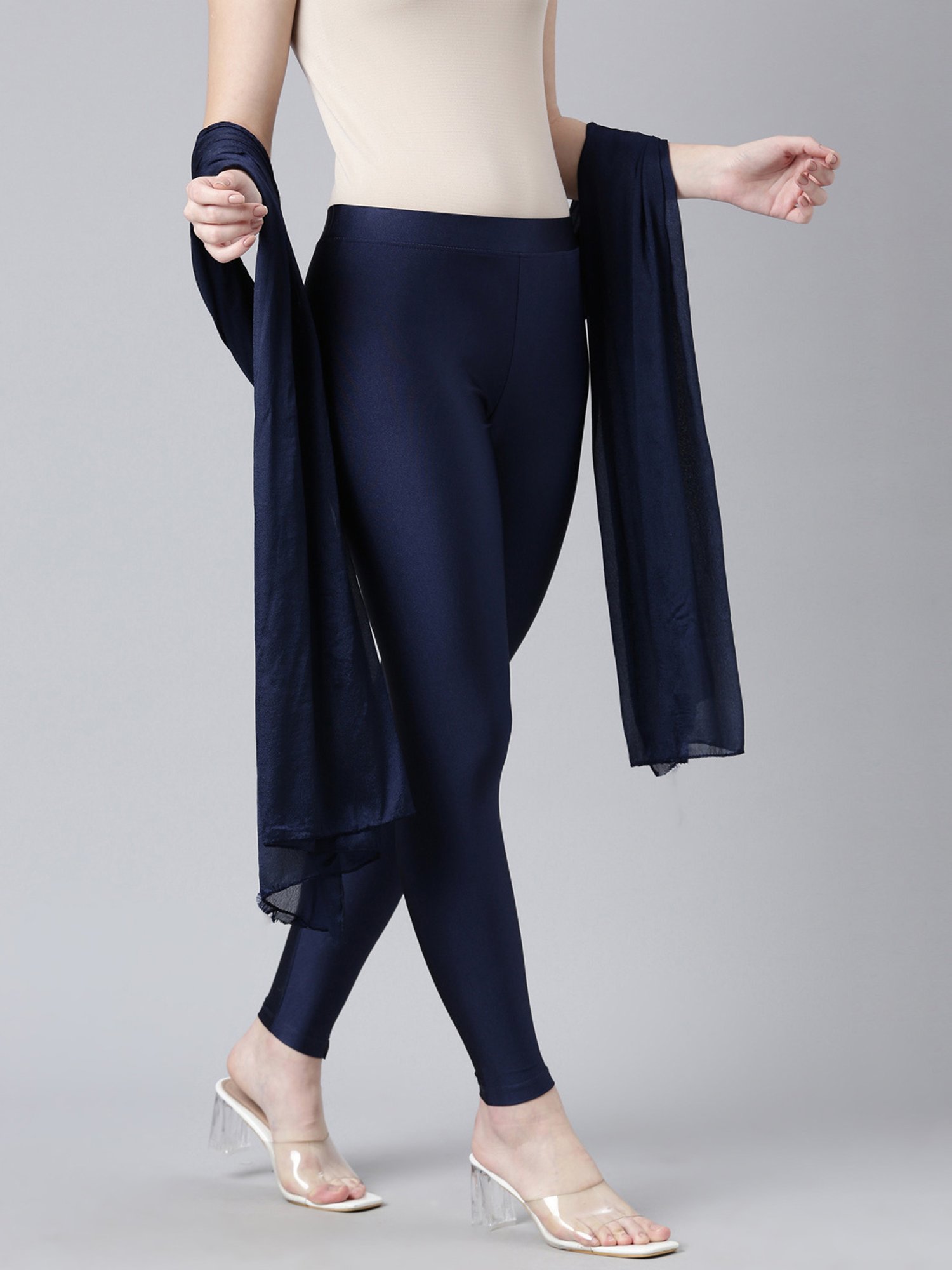 TWIN BIRDS Red & Navy Dupatta - Pack of 2