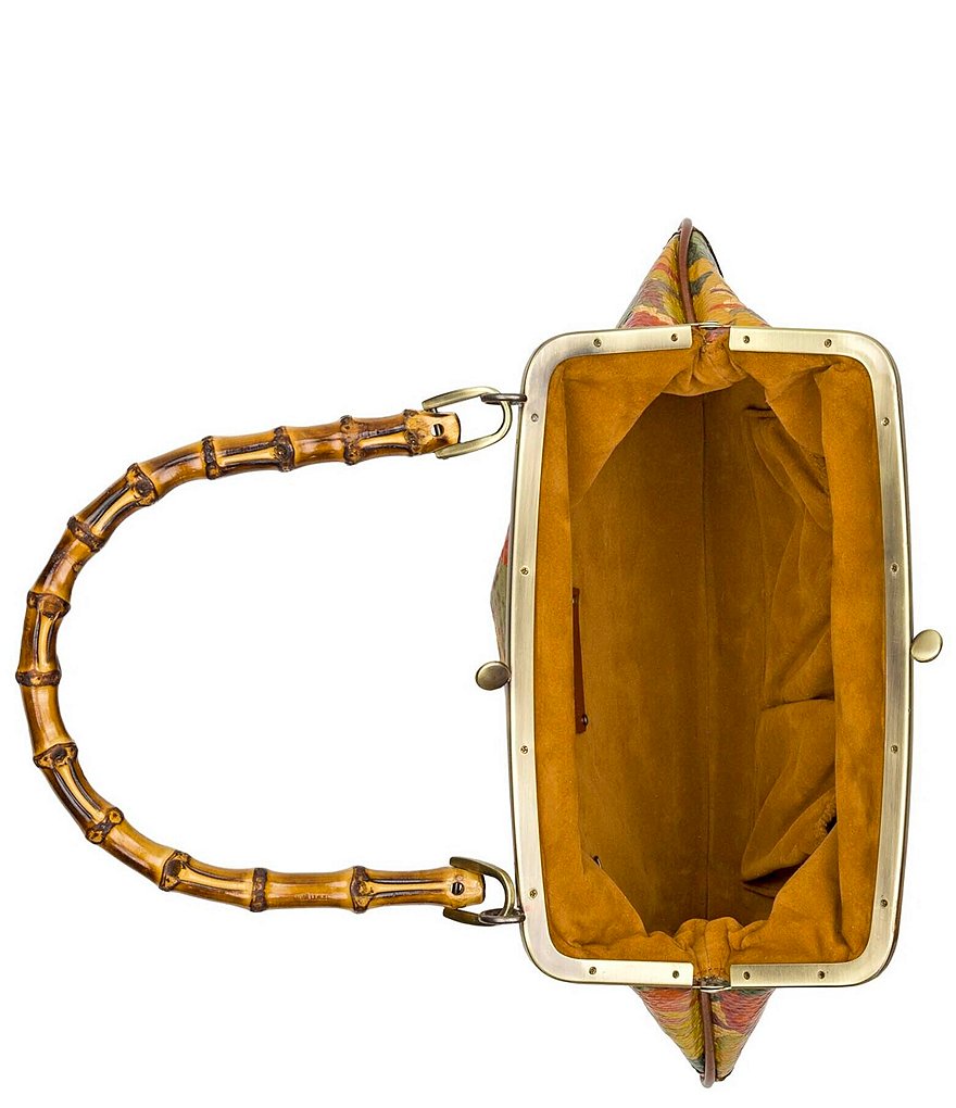 Patricia Nash Birds of Paradise Embroidery Collection Ferrara Frame Shoulder Bag