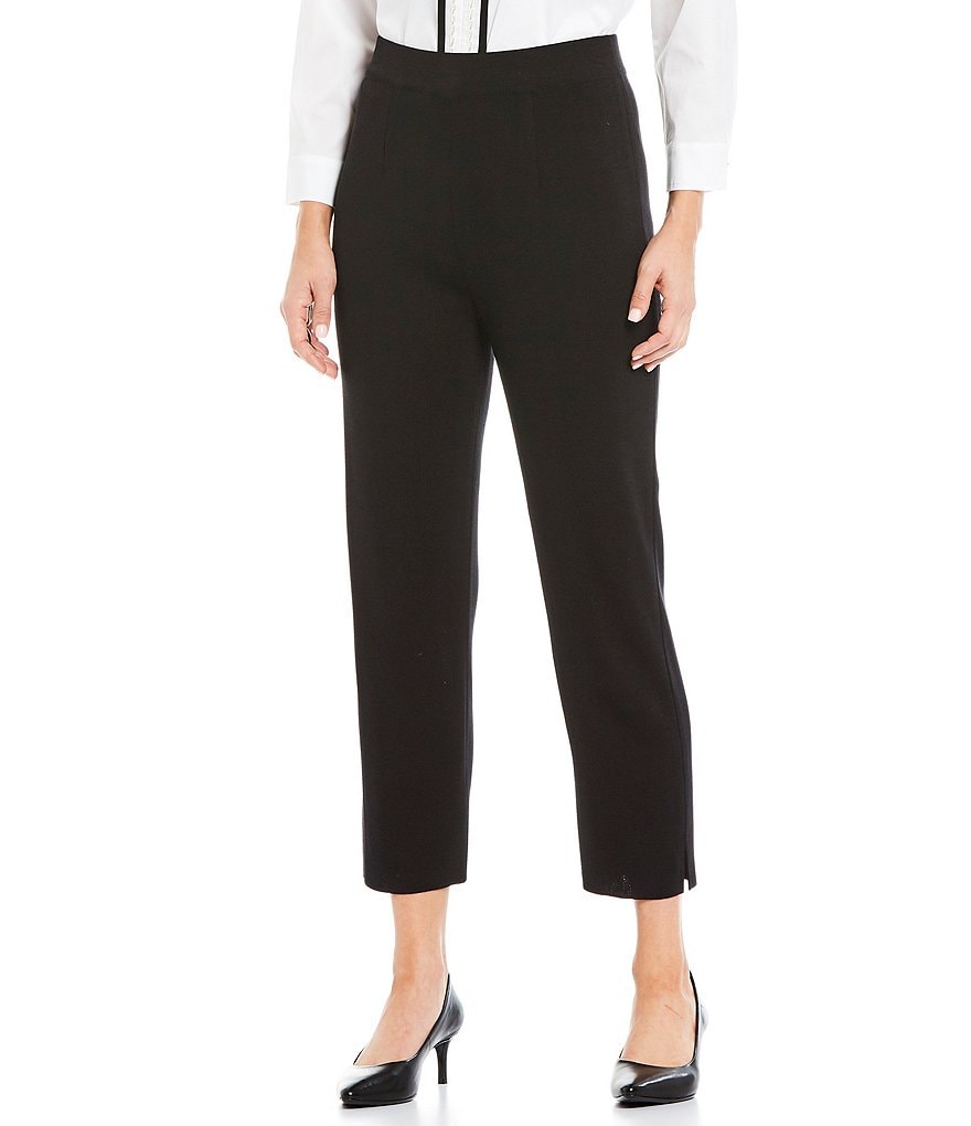 Misook Straight Ankle Pull-On Pants