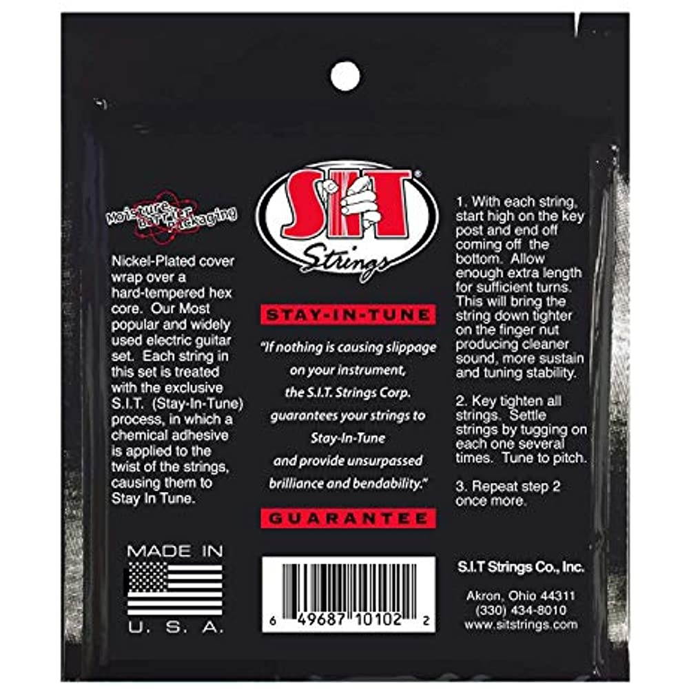 SIT Strings S942 Extra Light Power Wound Nickel Electric Guitar Strings