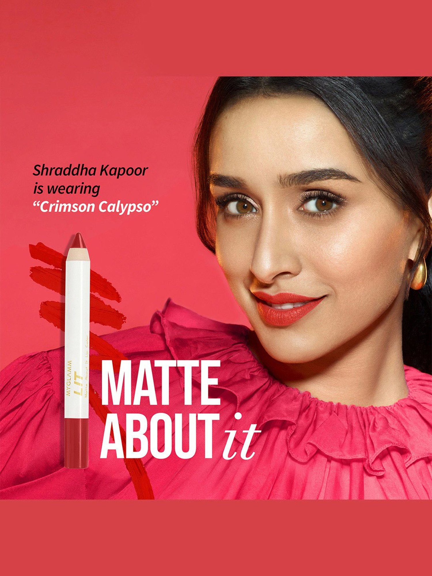 MyGlamm LIT Matte About It Lip Color Brown Disco - 2.8 gm