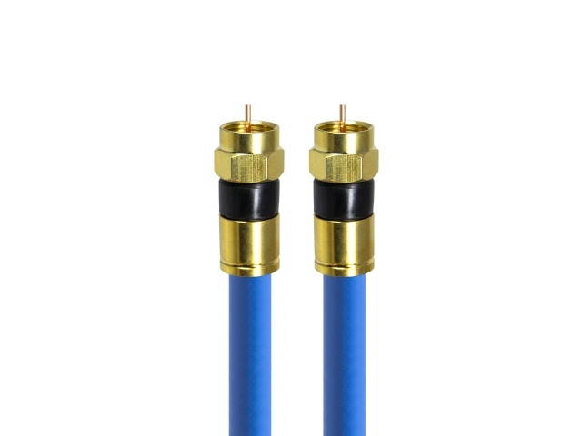 Hd-Top Gold RF TO RF Antenna 5C Coaxial Cable Blue 30m- HT-ZBGRR300