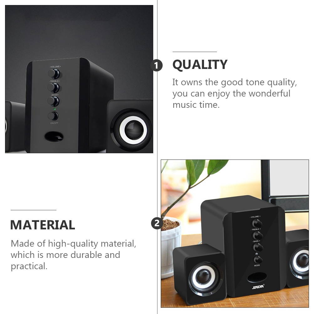1 Set Practical Creative Durable Desktop Speaker Computer Speaker Phone Speaker for Phone Desktop  Computer