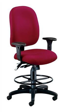 Ergonomic Executive Task Chair w Seat & Back Tilt Feature (Black)
