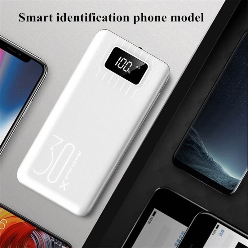 900000mah Real Capacity Power Bank External Portable Charger Fast Charging PowerBank Dual USB LED Display External Battery for Iphone Xiaomi