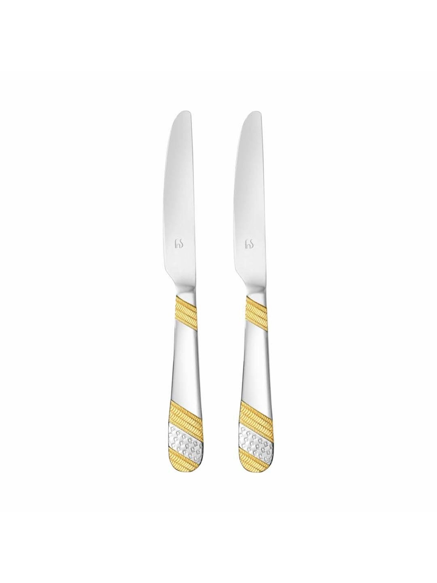 Pure Home and Living Silver Stainless Steel Textured Cutlery sets