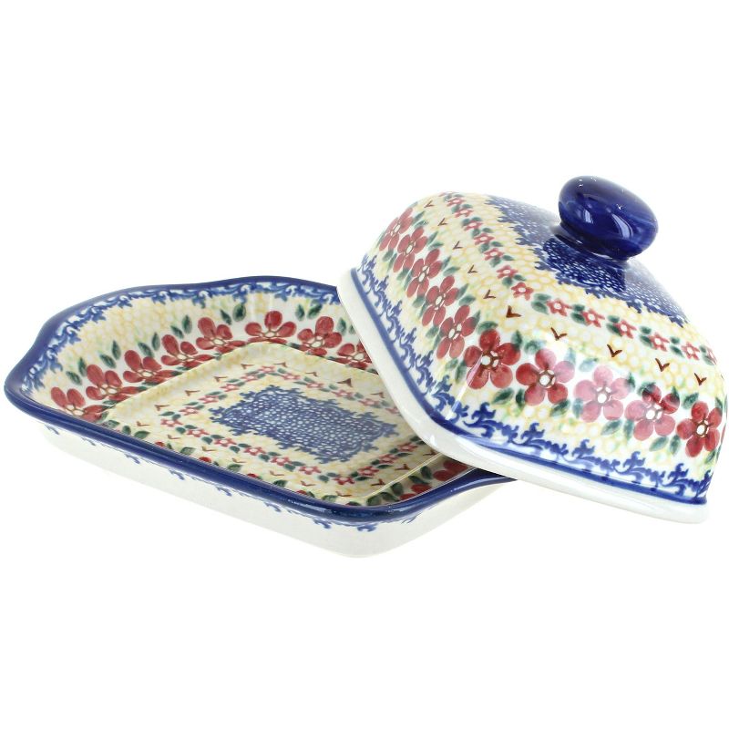 3R Studios Pressed Glass Butter Dish