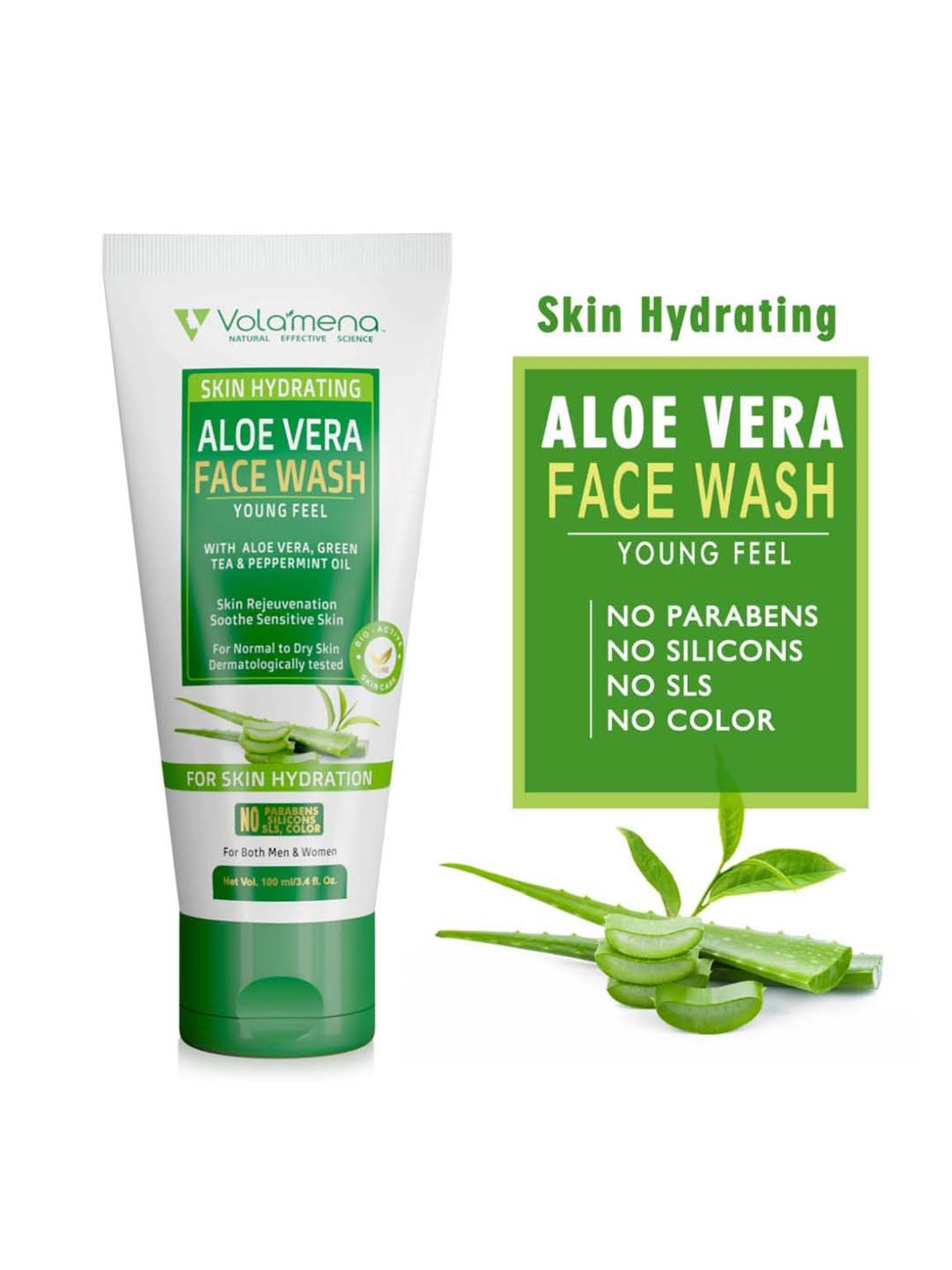 Volamena Aloevera Youngfeel Face Wash - 100 ml