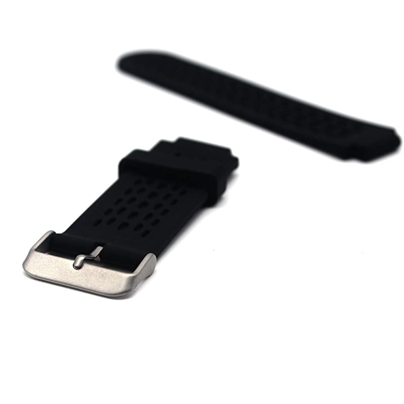 Replacement Silicone Strap for Garmin Approach S2 /S4 GPS Golf Watch (Silicone Black)