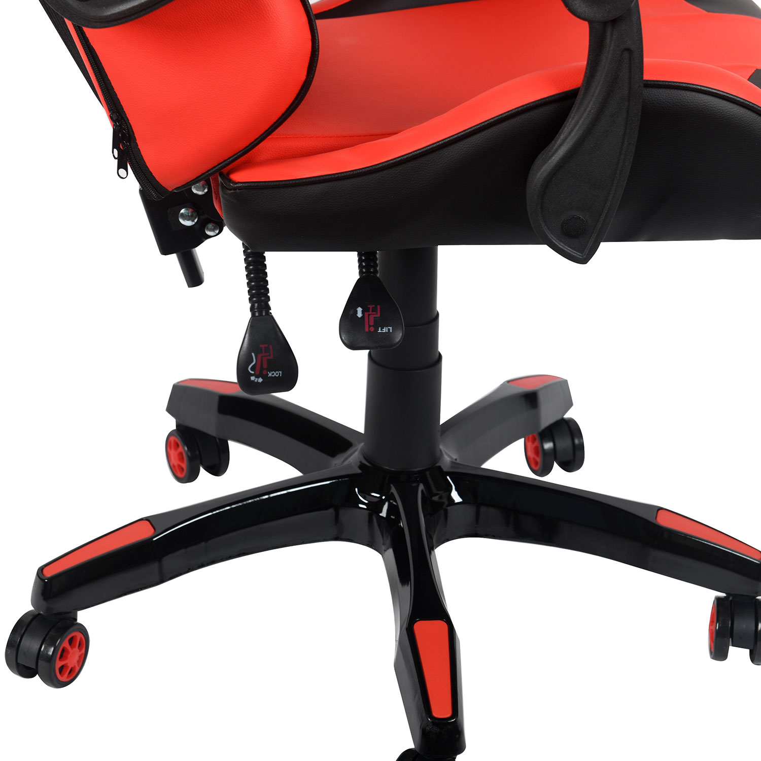 Drakon Gaming Chair Ergonomic Racing Style Pu Leather Bucket Seat, Headrest and Lumber Support