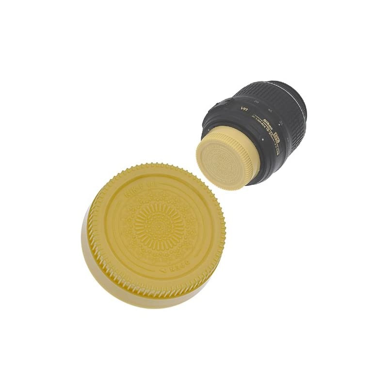Designer Gold Rear Lens Cap Compatible with Nikon FMount Lenses NonAI AI AIS AF AFD AFS G DX FX