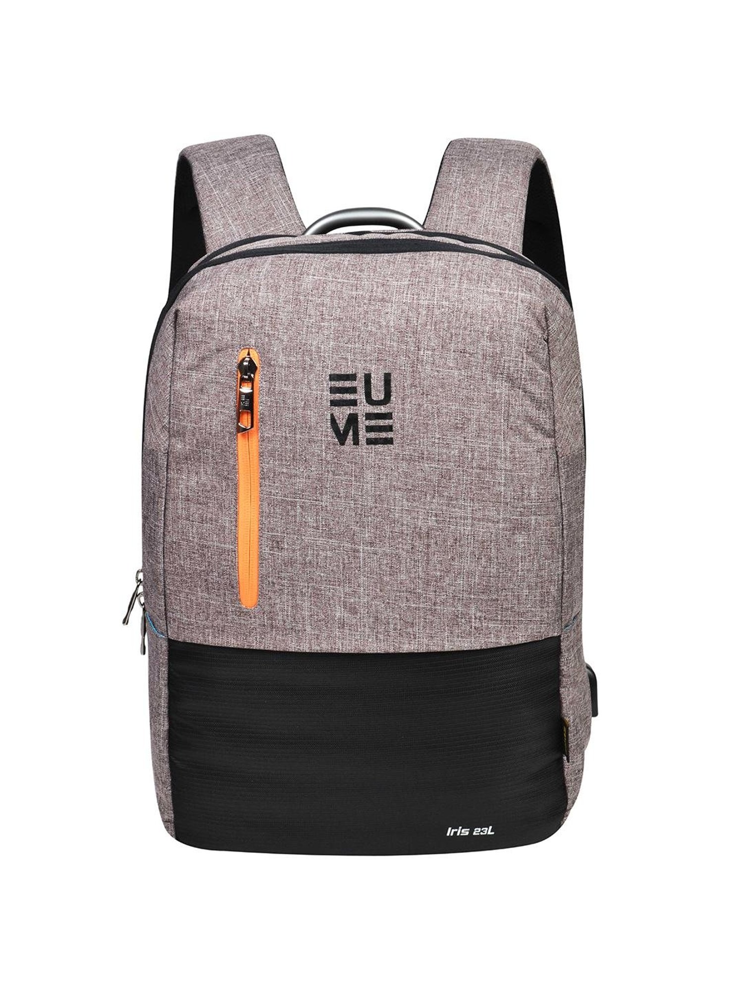EUME 23 Ltrs Brown & Black Medium Laptop Backpack