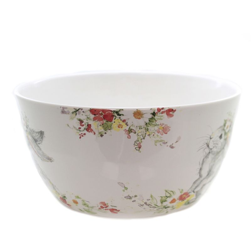 Tabletop 5.5" Sweet Bowl Deep Bowl Easter Floral Lop Eared Spring Certified International  -  Serving Bowls