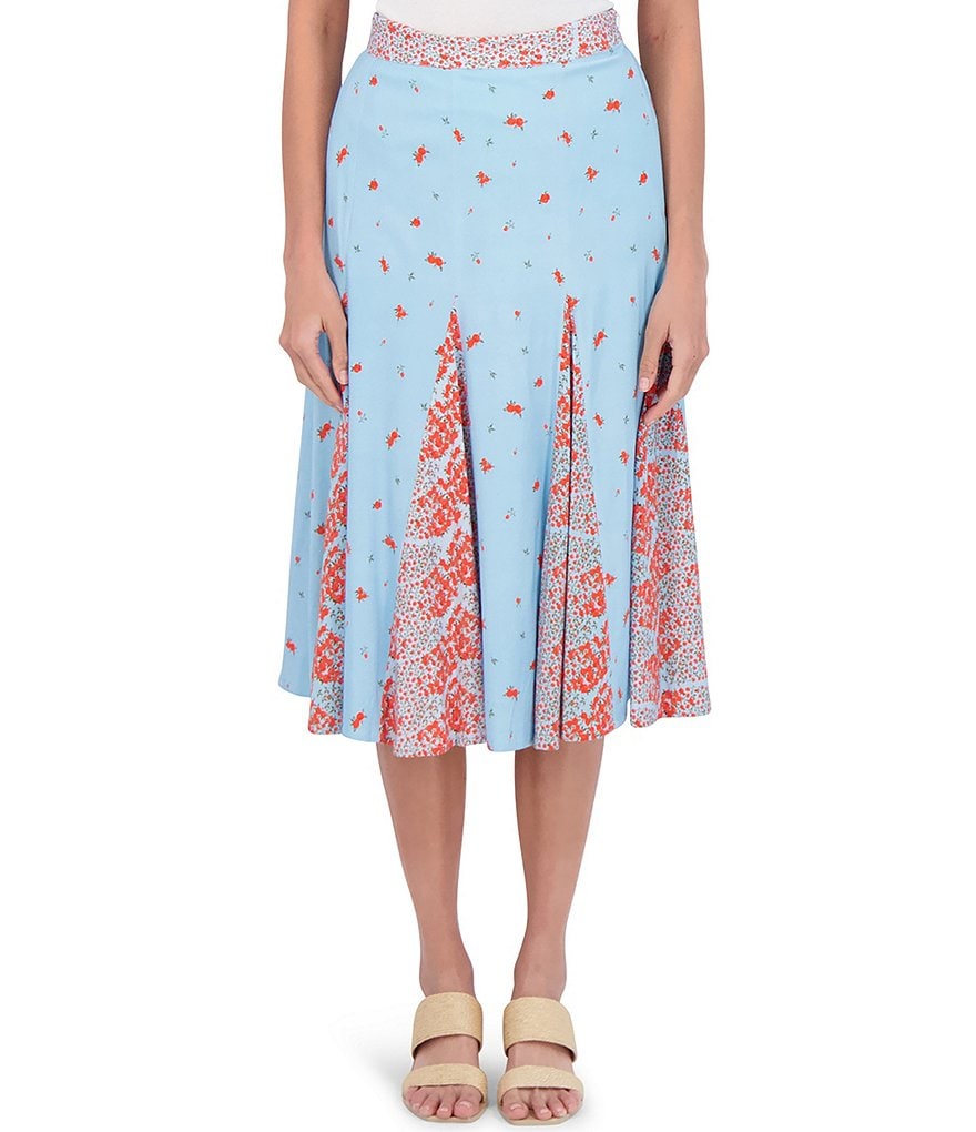 Roller Rabbit Vernet Fransica Elastic Waist A-Line Skirt