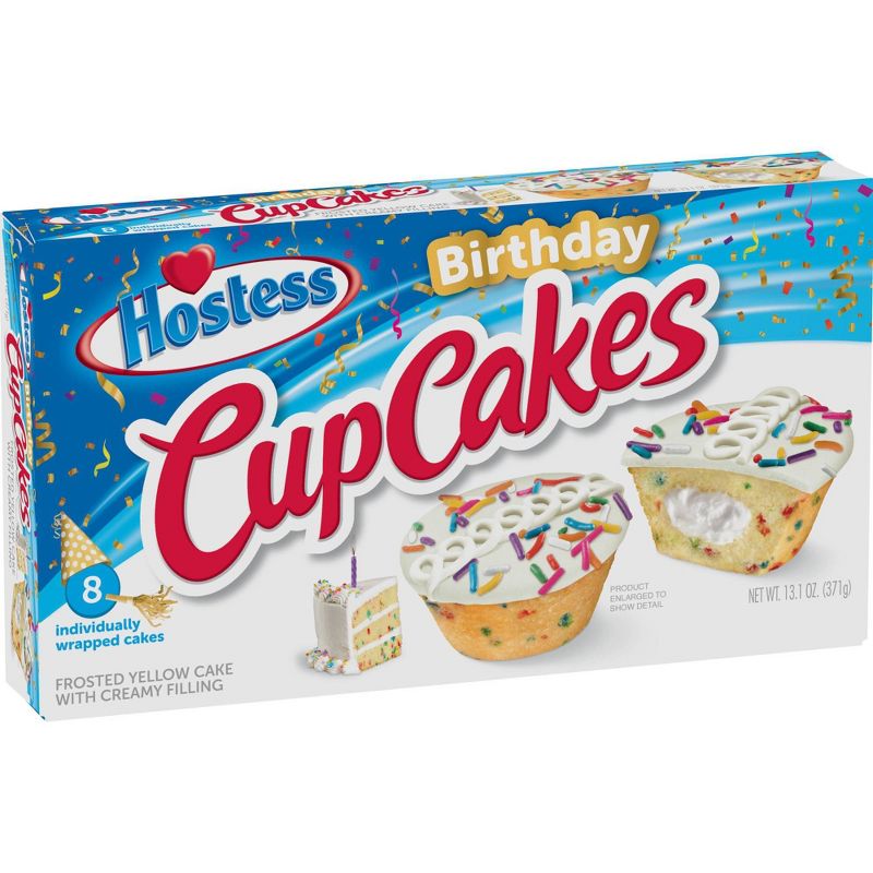 Hostess Birthday Cupcakes - 8ct/13.1oz.