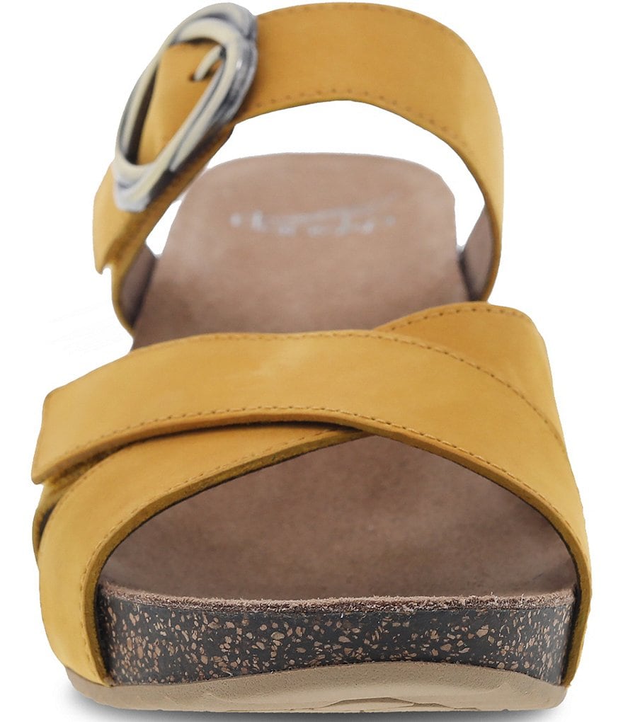 Dansko Susie Leather Slide Wedge Sandals