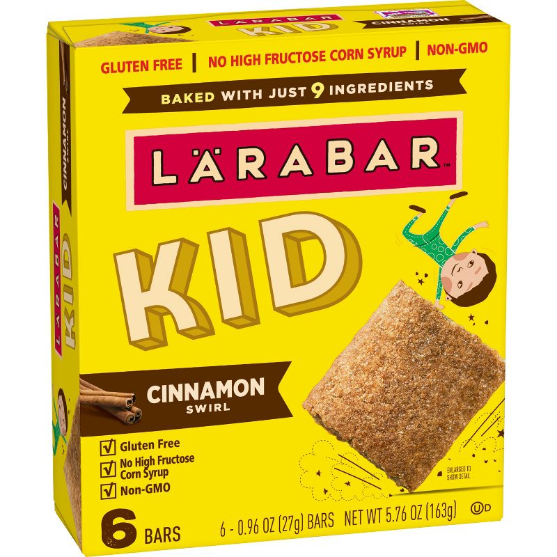 Larabar KID Cinnamon Swirl Protein Bars - 6ct